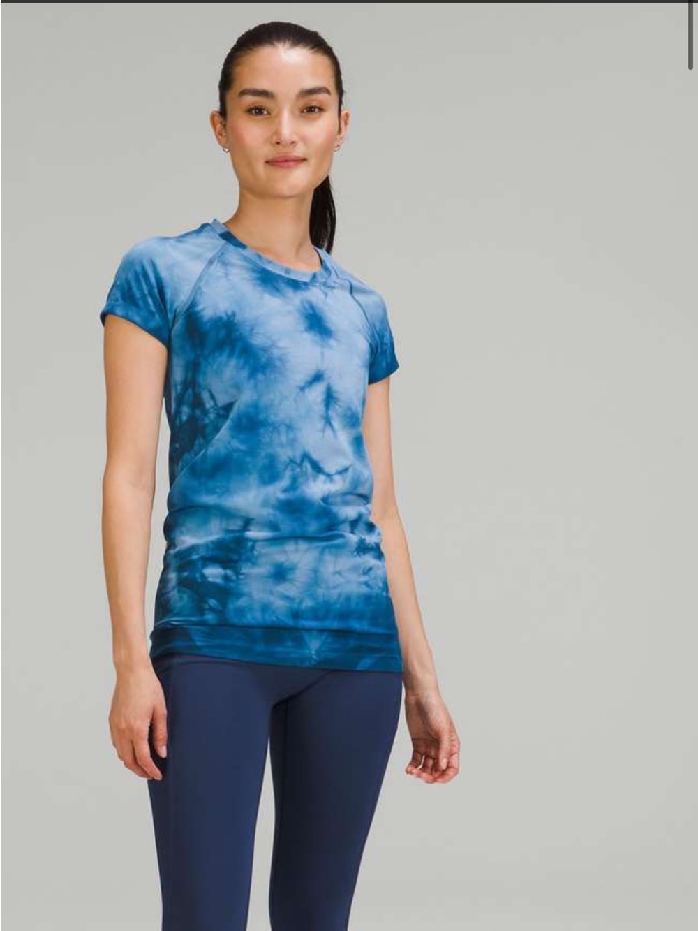 Swiftly Blue Tie-Dye Short Sleeve Tee